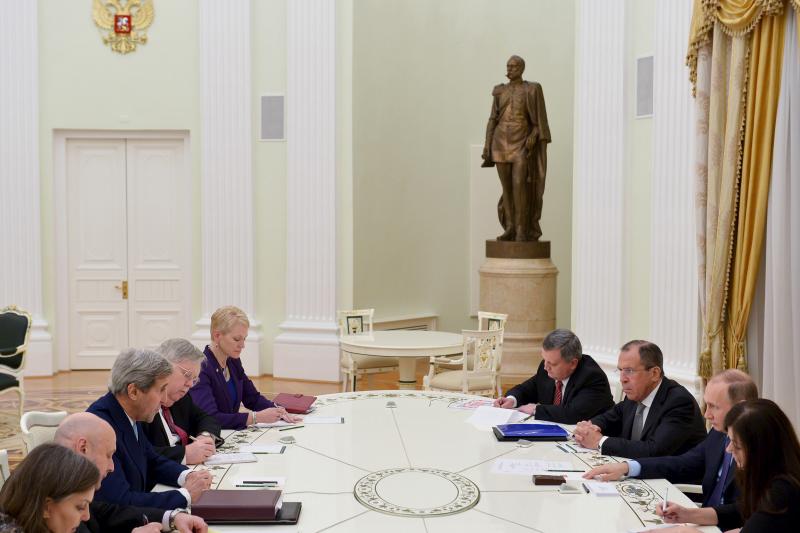 U.S. Secretary of State John Kerry at the Kremlin in Moscow