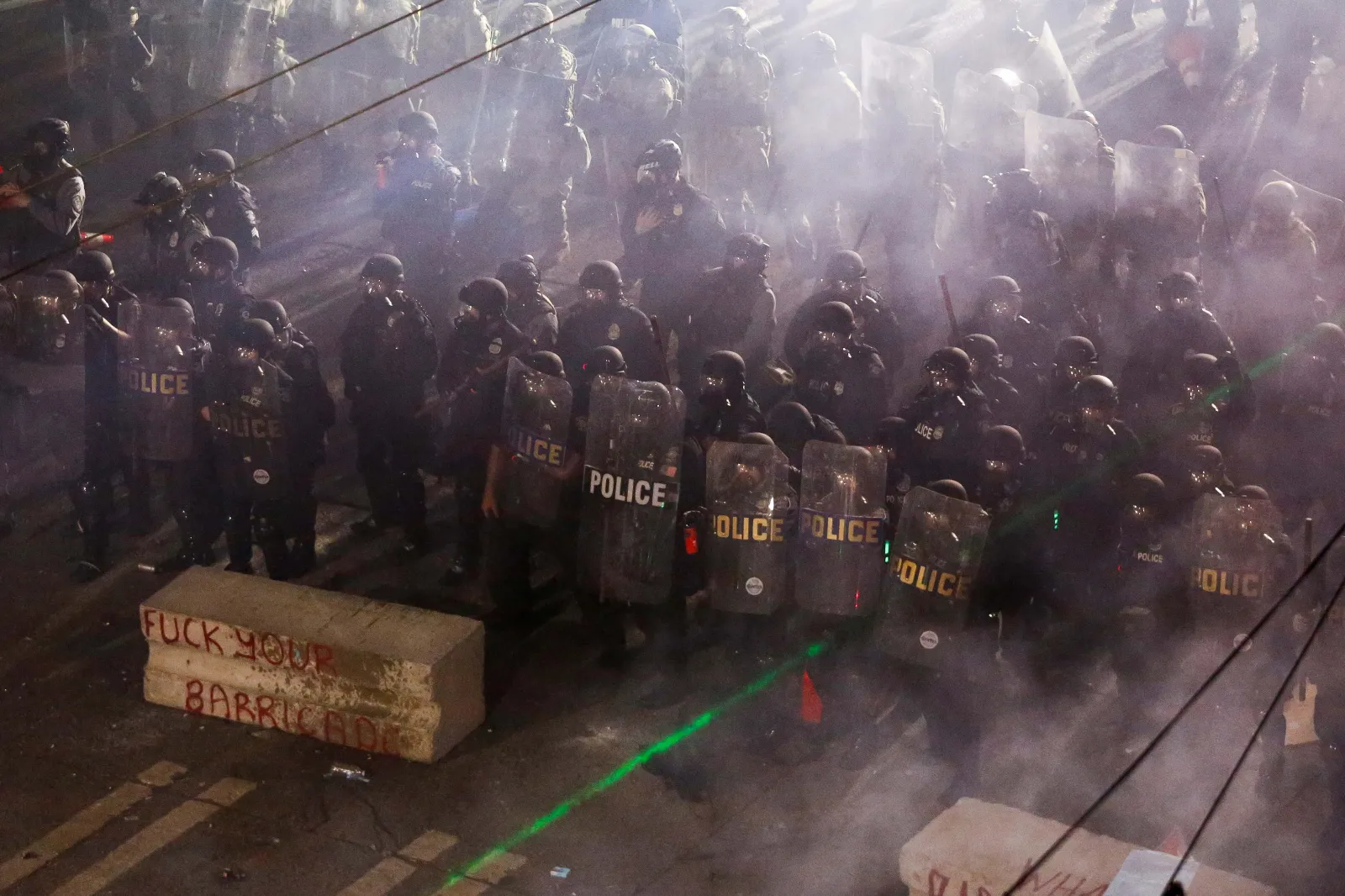 A demonstration in the aftermath the death George Floyd, Seattle, Washington, June 2020