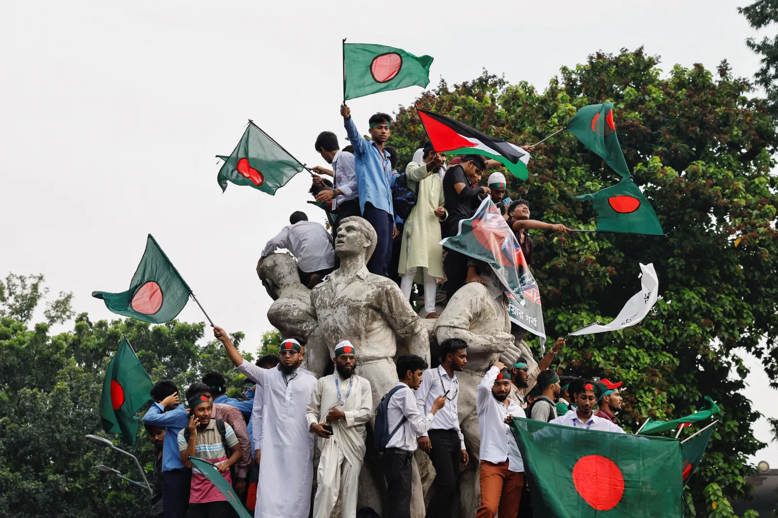 At a rally in Dhaka, Bangladesh, September 2024